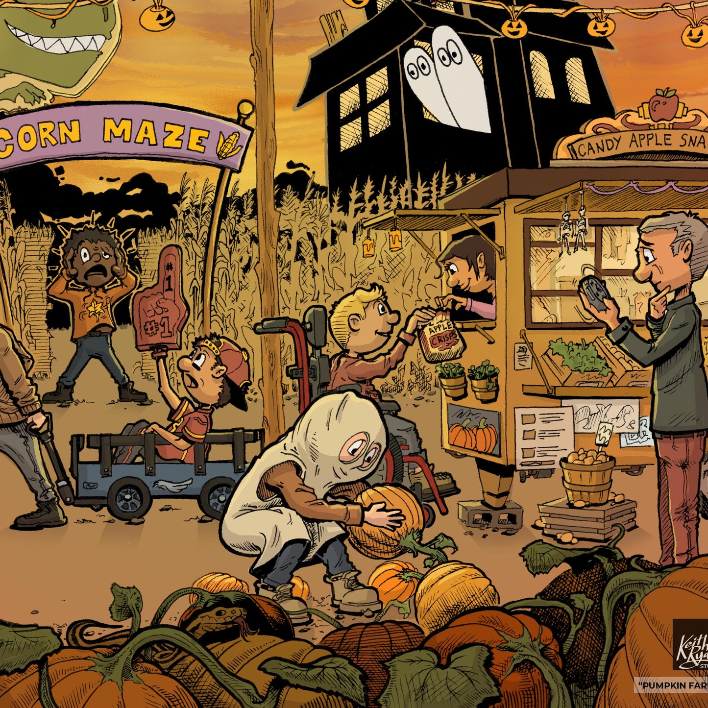 Pumpkin Farm - Full Color Print