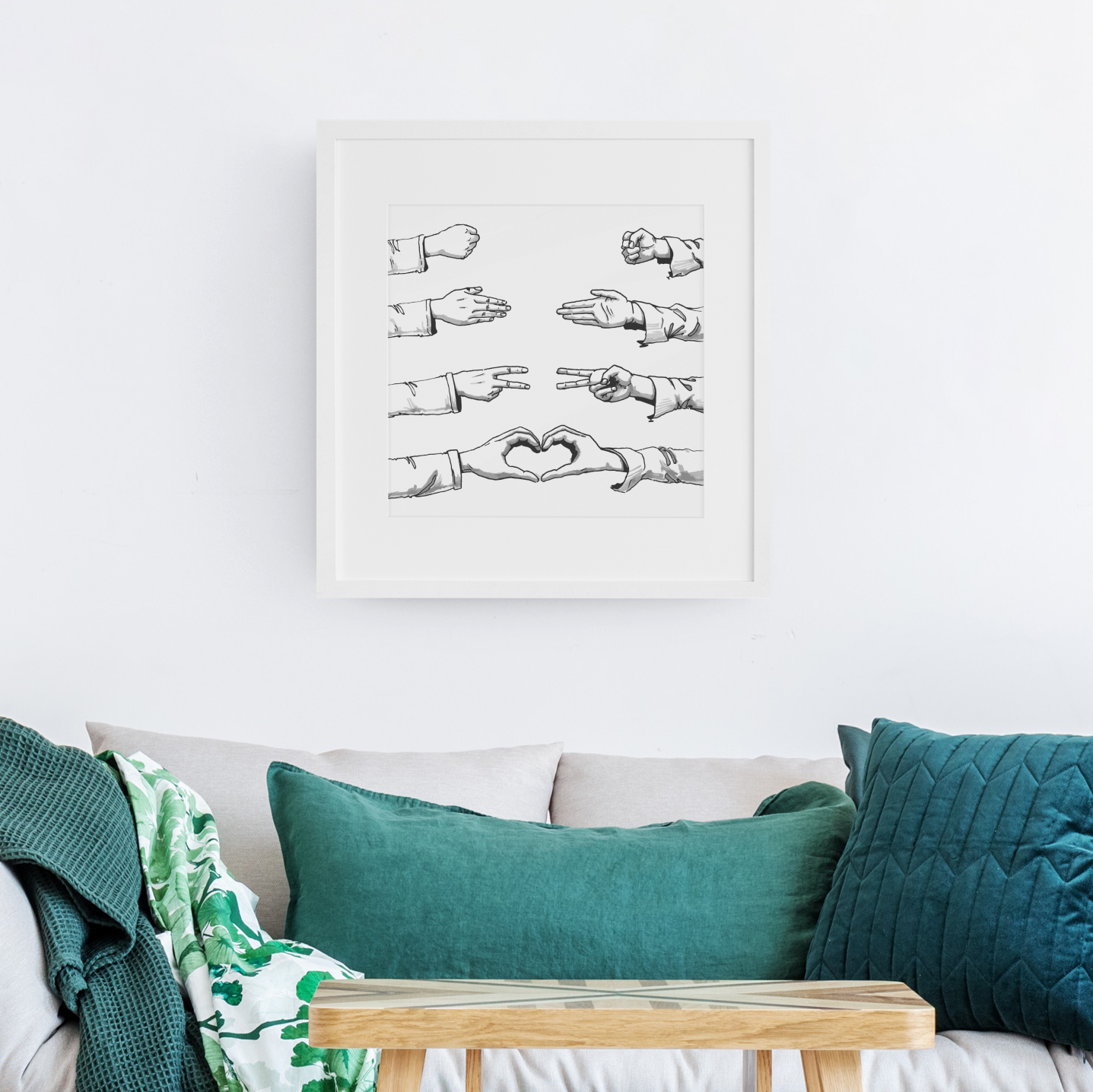 Rock, Paper, Scissors, Love - Print