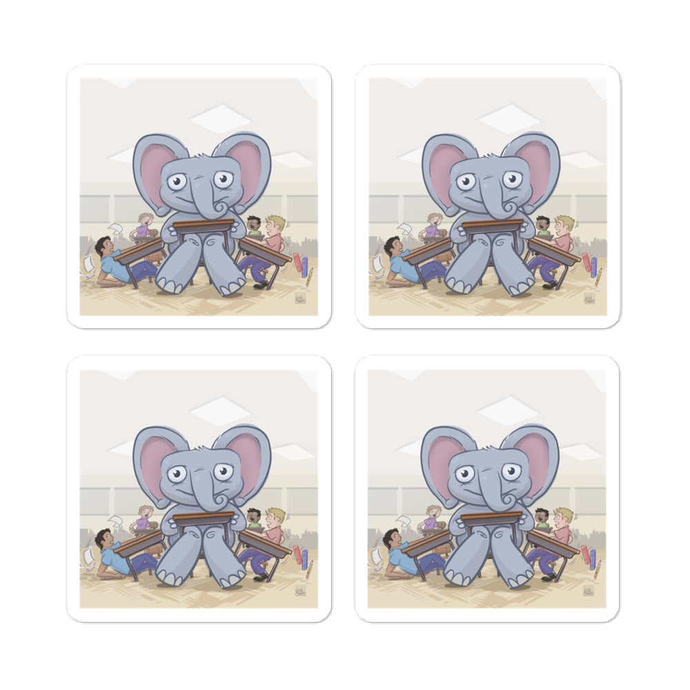 Elephant's First Day of School - Stickers