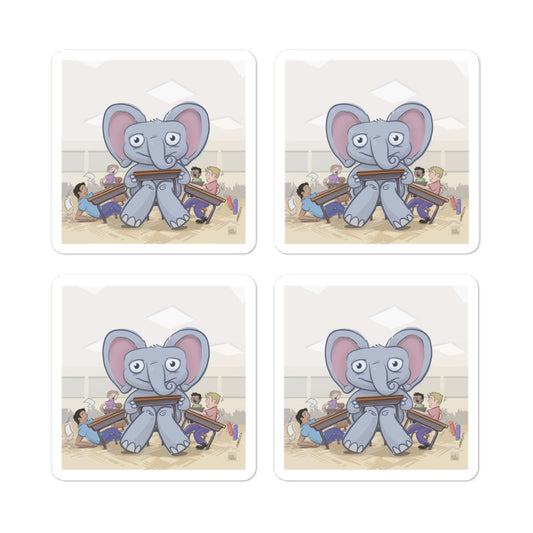Elephant's First Day of School - Stickers